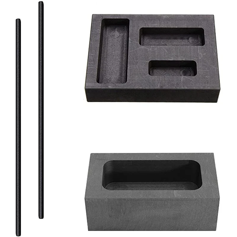 4 Pieces Graphite Embedded Mold Stirring Rod Set 5 in 1 Graphite Casting Mold Coin Combination Metal Refining Scrap Mold
4 Pieces Graphite Embedded Mold Stirring Rod Set 5 in 1 Graphite Casting Mold Coin Combination Metal Refining Scrap Mold