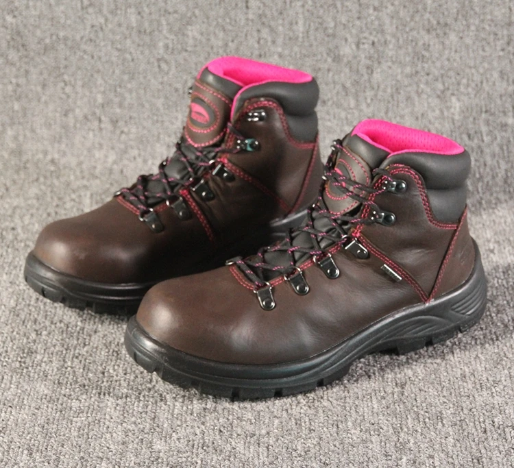 Women steel toe head working boots ladies cowhide leather waterproof Anti-smashing anti-stab trekking hiking boots 
Women steel toe head working boots ladies cowhide leather waterproof Anti-smashing anti-stab trekking hiking boots