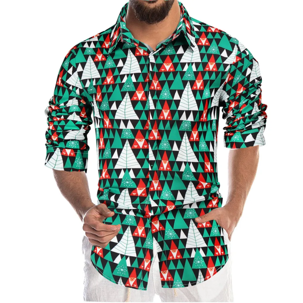 Мужская рубашка с длинным рукавом, с 3D принтом
Мужская рубашка с длинным рукавом, с 3D принтом