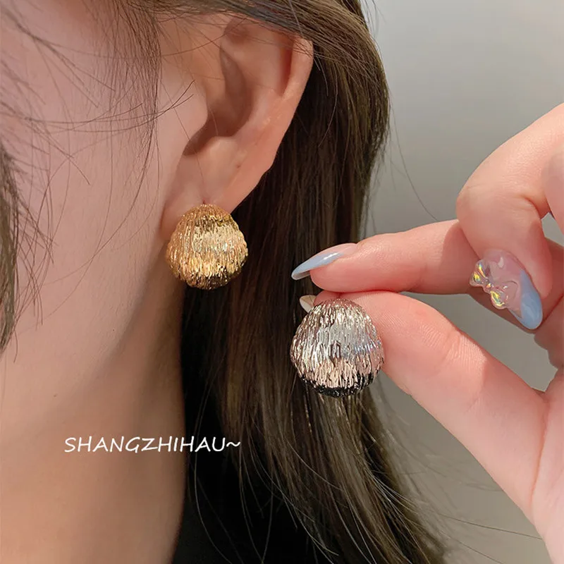 European and American Exaggerated Design Brushed Metal Earrings Korean Fashion Jewelry Goth Girls Simple Accessories For Woman
European and American Exaggerated Design Brushed Metal Earrings Korean Fashion Jewelry Goth Girls Simple Accessories For Woman