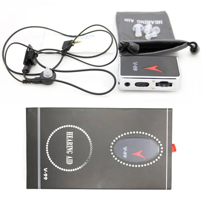 AXON V-99 Digital Wired Hearing Aid Aids Voice Sound Amplifier Adjustable Tone Volume Control Deaf Ear Health Care w/ Belt Clip
AXON V-99 Digital Wired Hearing Aid Aids Voice Sound Amplifier Adjustable Tone Volume Control Deaf Ear Health Care w/ Belt Clip