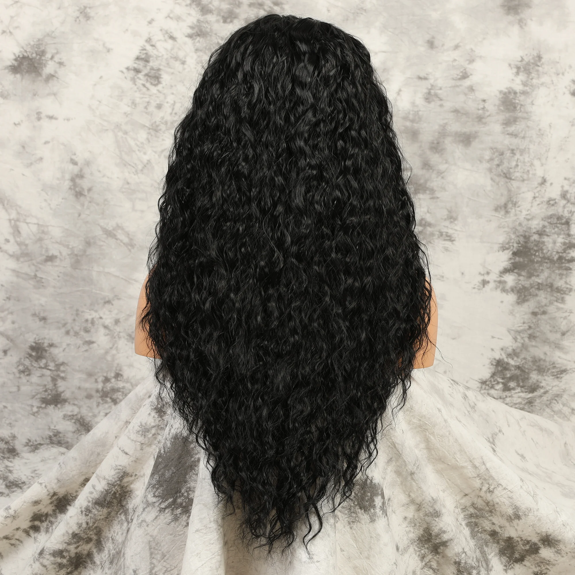 26 Inch Middle Part Preplucked Glueless Deep Wave Lace Front Wig Synthetic Wigs High temperature resistance With Baby Hair Curly
26 Inch Middle Part Preplucked Glueless Deep Wave Lace Front Wig Synthetic Wigs High temperature resistance With Baby Hair Curly