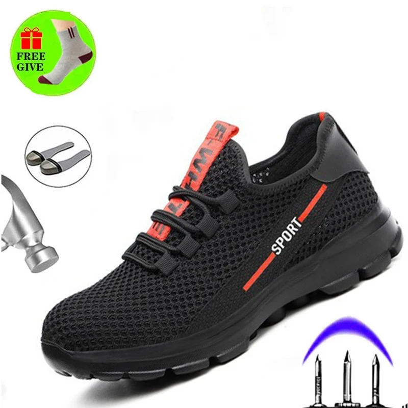 Summer fly woven surface anti-smashing and anti-piercing insulated shoes breathable, lightweight and wear-resistant safety shoes
Summer fly woven surface anti-smashing and anti-piercing insulated shoes breathable, lightweight and wear-resistant safety shoes