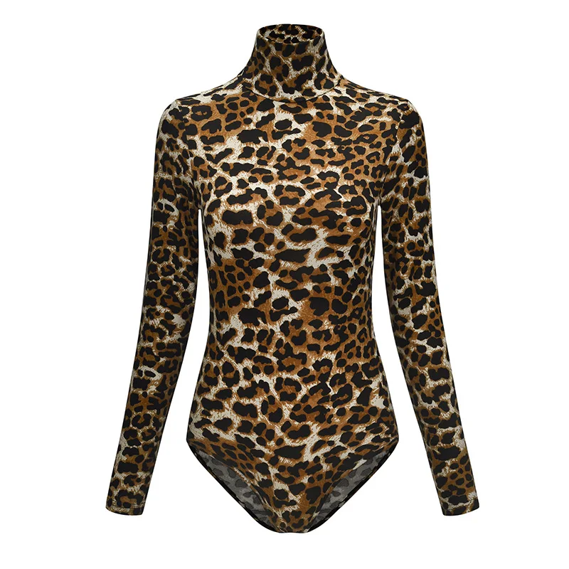2021 Women Sexy Slim Serpentine Leopard Print Bodysuit Tops V-Neck And Turtleneck Long Sleeve Bodycon Skinny Female Playsuits
2021 Women Sexy Slim Serpentine Leopard Print Bodysuit Tops V-Neck And Turtleneck Long Sleeve Bodycon Skinny Female Playsuits