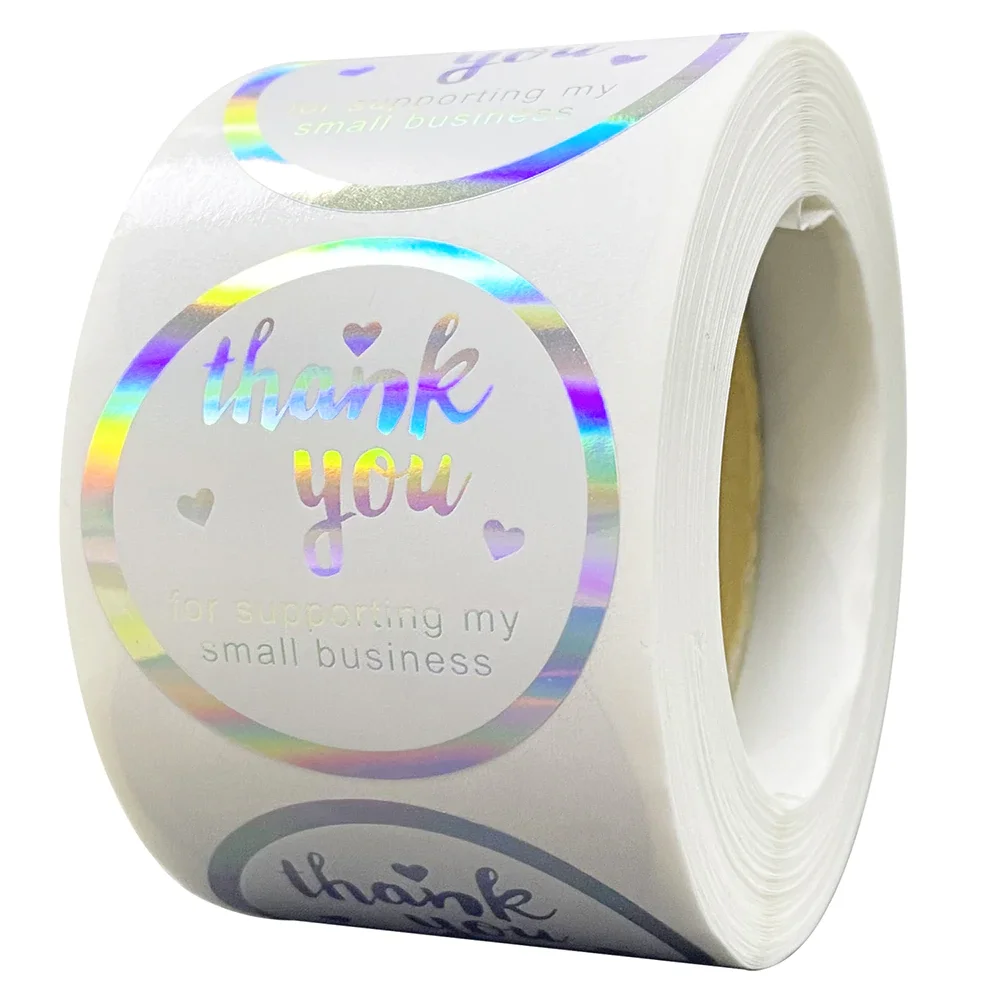 500pcs 1inch Rainbow Laser Thank You Stickers Small Business Stickers Adhesive Labels for Business Boutiques Wrapping Supplies
500pcs 1inch Rainbow Laser Thank You Stickers Small Business Stickers Adhesive Labels for Business Boutiques Wrapping Supplies