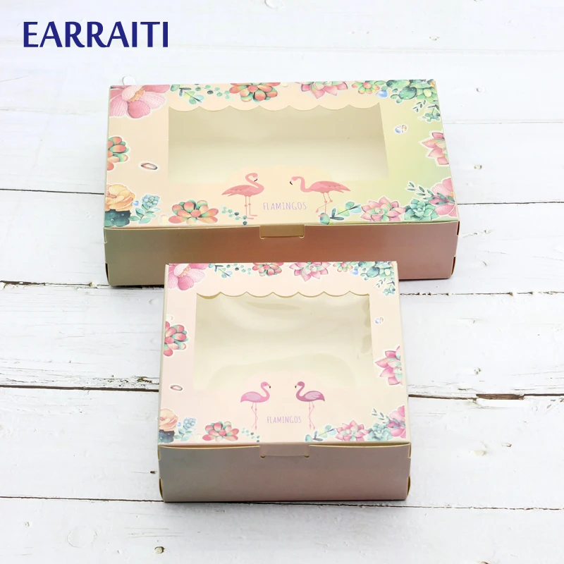 50PCS Flamingo Gift Paper Box With Window Birthday Wedding Party Deco Favors Craft Packaging Boxes For Candy Cookies Chocolate
50PCS Flamingo Gift Paper Box With Window Birthday Wedding Party Deco Favors Craft Packaging Boxes For Candy Cookies Chocolate