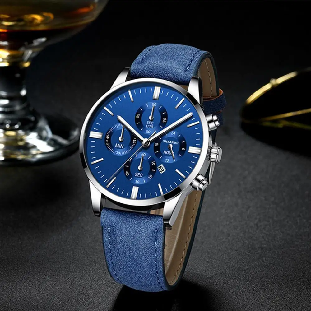 Watch Fashion Men'S Glamour Clock Leather Strap Casual Watch Multi-Dial Decorative Sports Watch
Watch Fashion Men'S Glamour Clock Leather Strap Casual Watch Multi-Dial Decorative Sports Watch