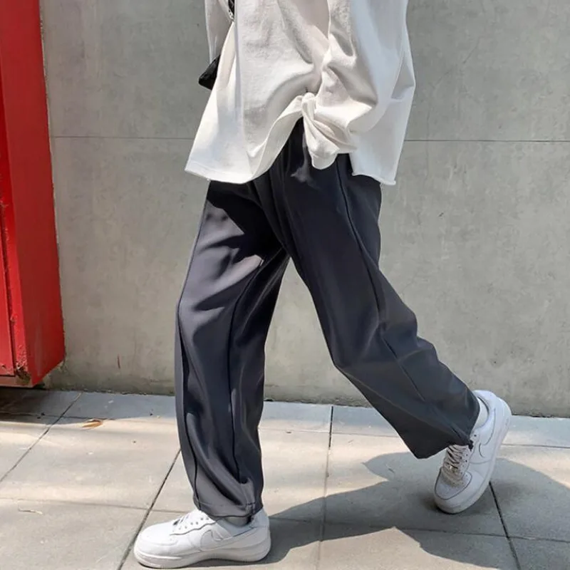 Pure Color Formal Suit Pants Men Korean Fashion Loose Casual Pants Men Harajuku Streetwear Wide-leg Straight-leg Pants Men
Pure Color Formal Suit Pants Men Korean Fashion Loose Casual Pants Men Harajuku Streetwear Wide-leg Straight-leg Pants Men