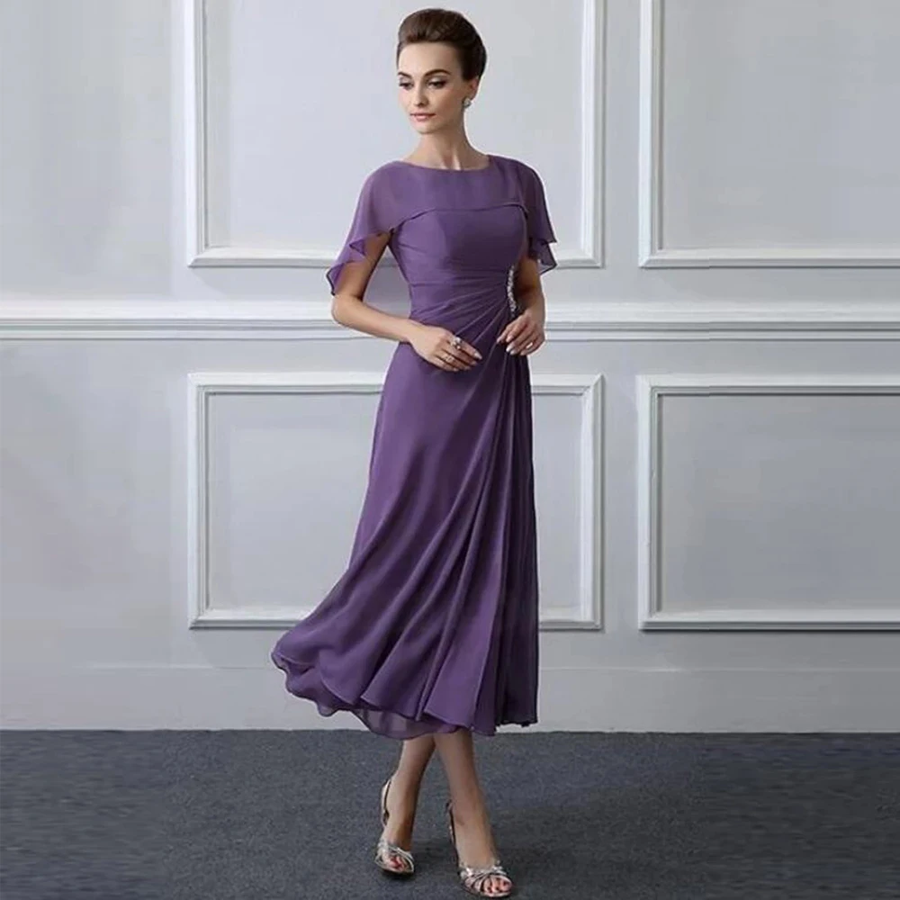 Sheath Mother of the Bride Dresses 2021 Elegant Short Sleeve O Neck Wedding Ankle Length Chiffon Plus Size Guest Gowns
Sheath Mother of the Bride Dresses 2021 Elegant Short Sleeve O Neck Wedding Ankle Length Chiffon Plus Size Guest Gowns