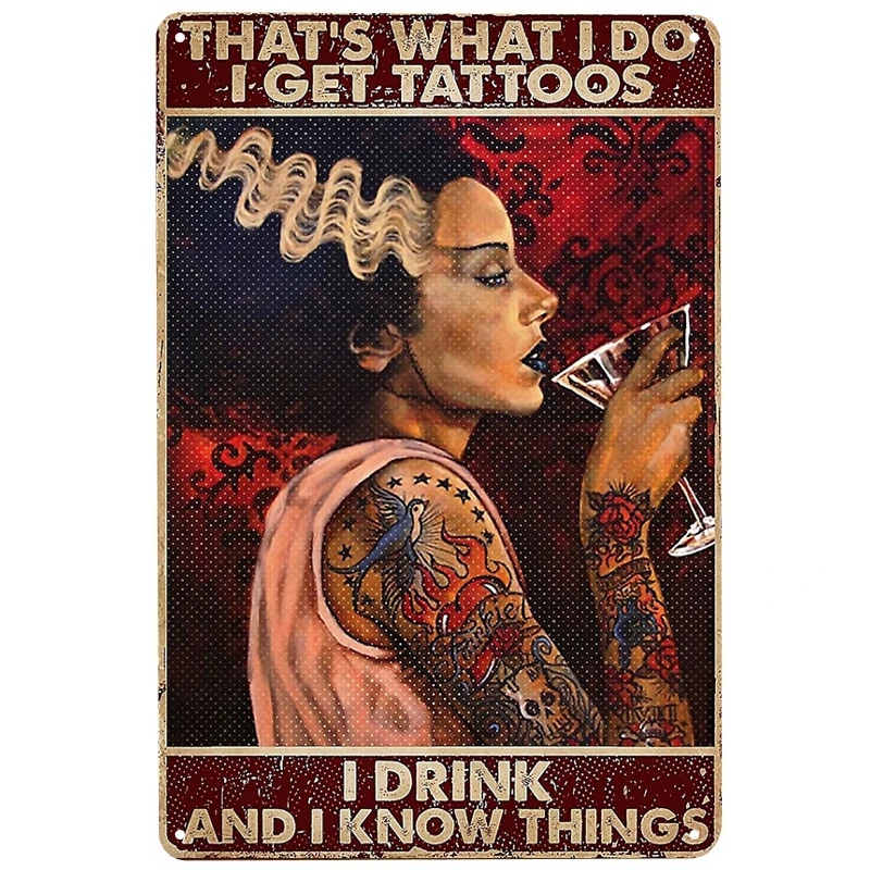 Thats What I Get Tattoos printed Metal Signs Retro Tin Signs Funny Poster Decor for Bar Pub Club Decoration for Living Room Home
Thats What I Get Tattoos printed Metal Signs Retro Tin Signs Funny Poster Decor for Bar Pub Club Decoration for Living Room Home