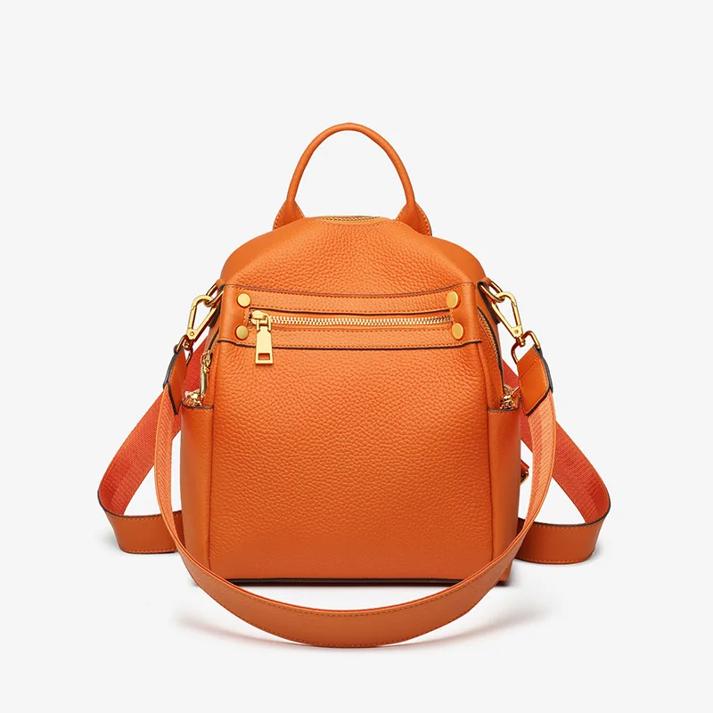 Nesitu High Quality New White Orange Black Khaki Blue Yellow Genuine Leather Small Women's Backpack Girl Shoulder Bag M25
Nesitu High Quality New White Orange Black Khaki Blue Yellow Genuine Leather Small Women's Backpack Girl Shoulder Bag M25