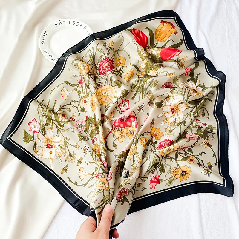 Fashion Floral Print Neckerchief Women Hair Scarves Silk Satin Headband Bandana Head Scarf Female 70*70cm Bag Scarfs For Ladies
Fashion Floral Print Neckerchief Women Hair Scarves Silk Satin Headband Bandana Head Scarf Female 70*70cm Bag Scarfs For Ladies