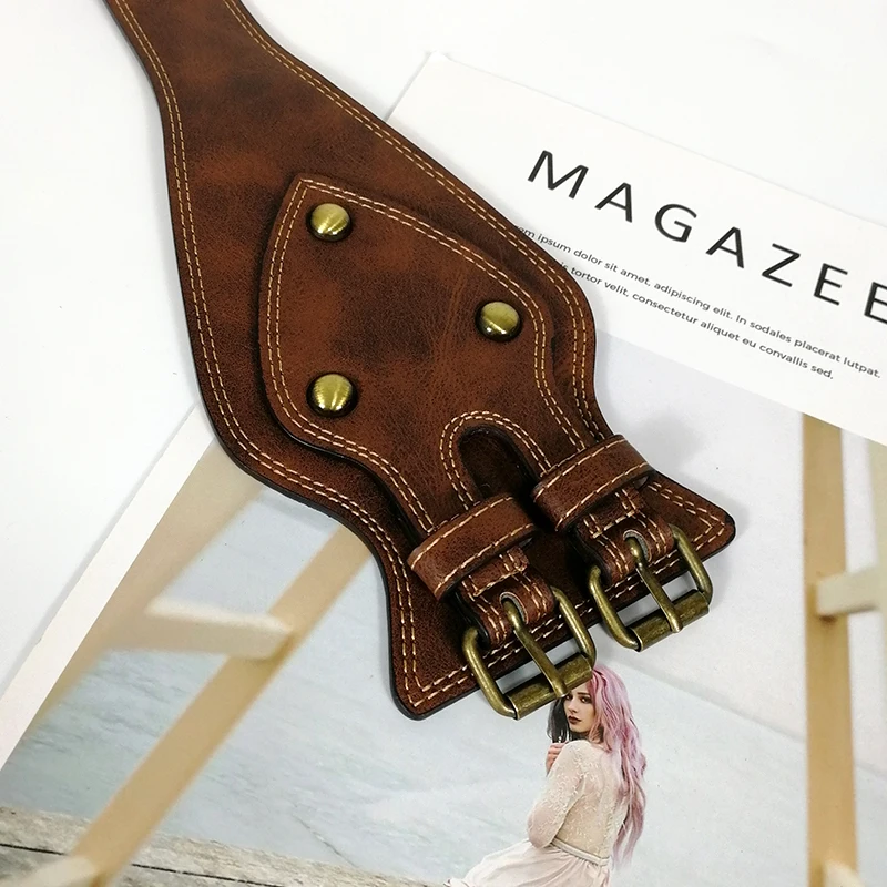 Elastic corset belt wide dress cummerbunds stretch belts for women high quality horse leather vintage coat ceinture femme
Elastic corset belt wide dress cummerbunds stretch belts for women high quality horse leather vintage coat ceinture femme