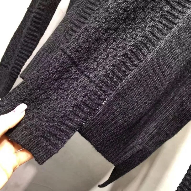 Fashion Autumn Sweater Men Casual O-Neck Pullover Slim Fit Long Sleeve Asymmetrical Mens Black Sweaters Knitting T-Shirts Tops
Fashion Autumn Sweater Men Casual O-Neck Pullover Slim Fit Long Sleeve Asymmetrical Mens Black Sweaters Knitting T-Shirts Tops