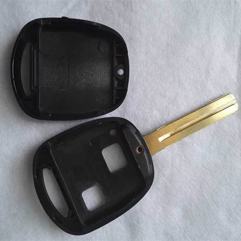 DAKATU Replacement Key Case For Toyota Remote Key Shell 2 Buttons TOY48 Short Blade 40MM