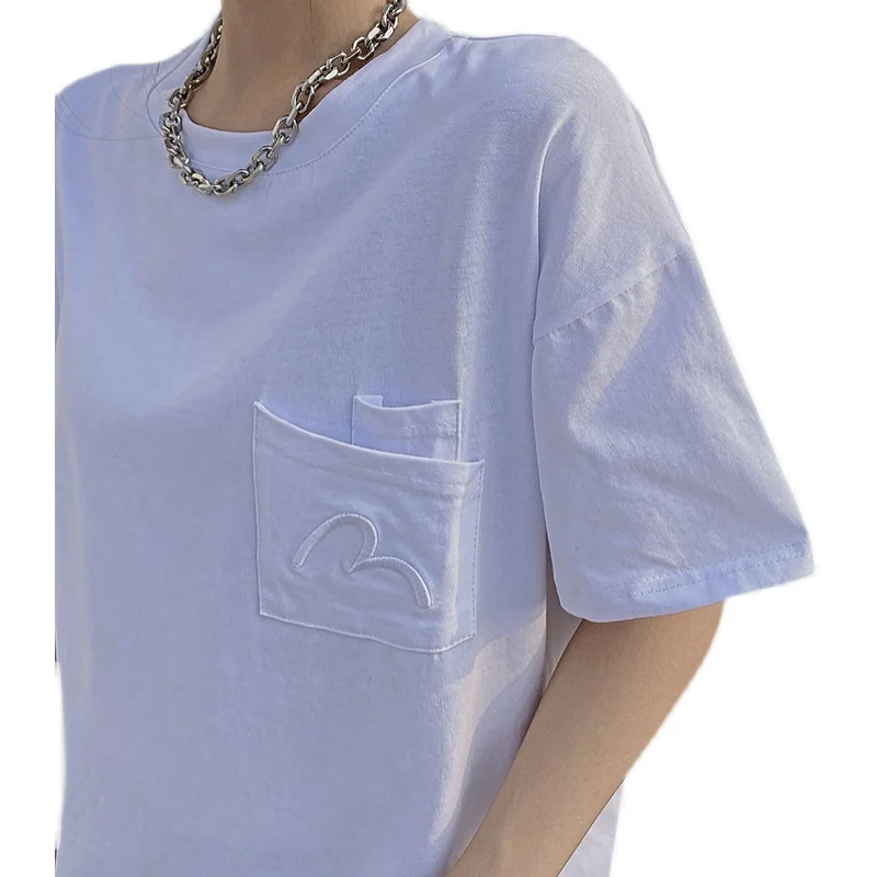 CMAZ korean style 2021 Summer T-shirt For women loose short sleeve casual mid long Tops 7841#
CMAZ korean style 2021 Summer T-shirt For women loose short sleeve casual mid long Tops 7841#