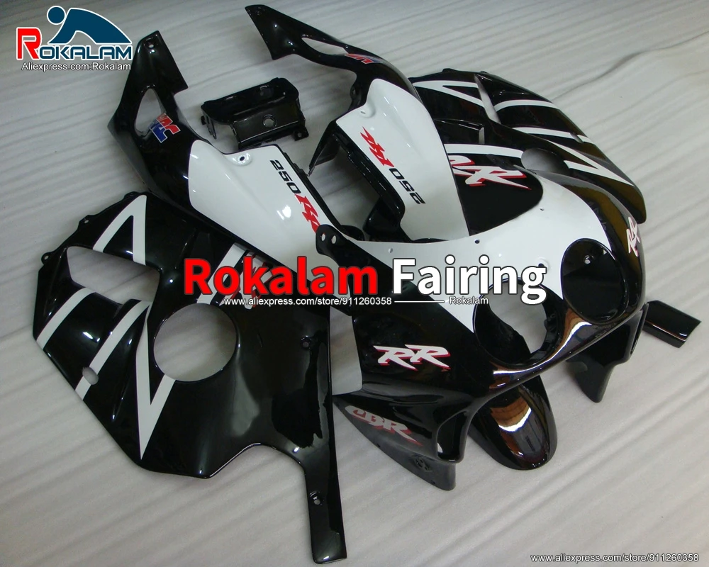 

Fairings For Honda CBR250 RR MC-22 1990 1991 CBR250RR MC22 1992 1993 1994 Motorcycle White Black Fairing Kit (Injection Molding)