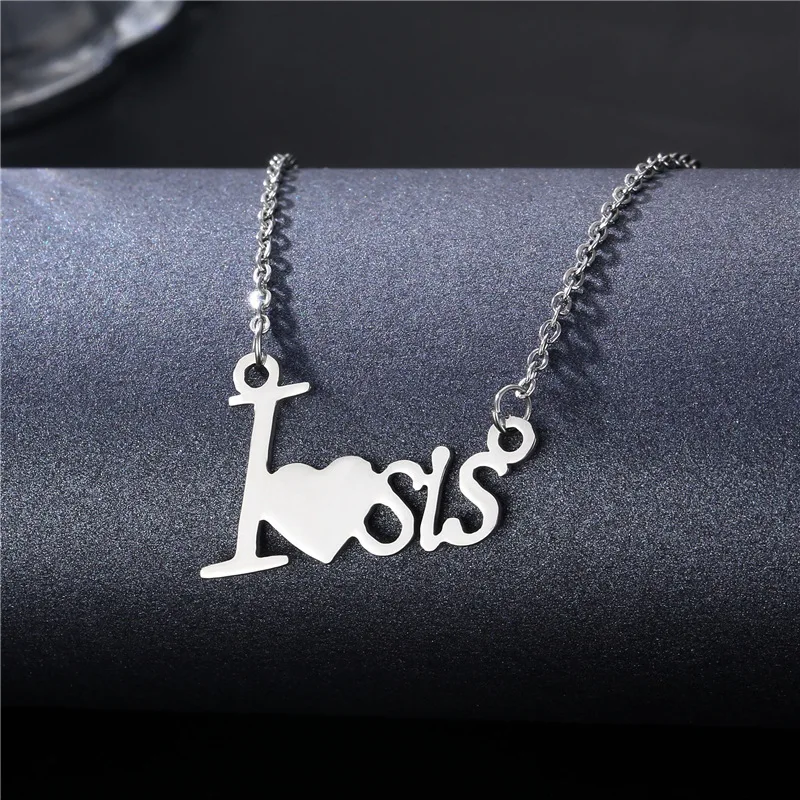 New Fashion Clavicle Chain Creative LOVE Letter Ladies Pendant Necklace Stainless Steel Jewelry Wholesale
New Fashion Clavicle Chain Creative LOVE Letter Ladies Pendant Necklace Stainless Steel Jewelry Wholesale
