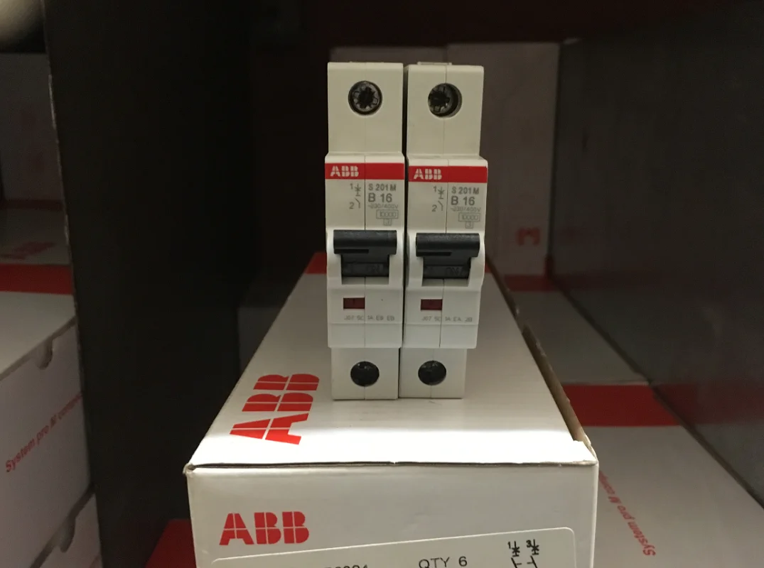 

ABB Miniature Circuit Breaker S200-M series B type 1P S201M-B6 S201M-B10 S201M-B16 S201M-B20 S201M-B25 S201M-B32 S201M-B63