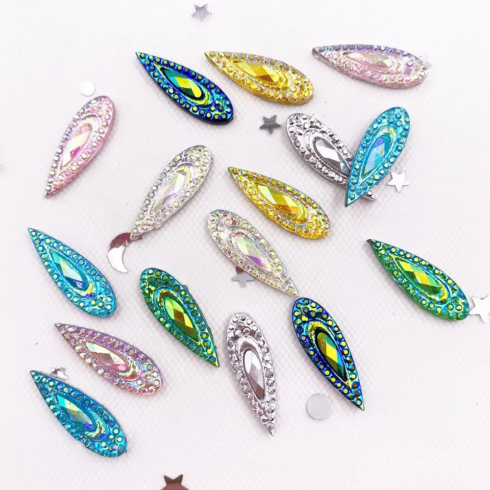 300PCS Shiny AB Resin 6*20mm Peacock eye Teardrop Gem Flatback Rhinestone Scrapbook DIY Wedding Applique Ornament SG92
300PCS Shiny AB Resin 6*20mm Peacock eye Teardrop Gem Flatback Rhinestone Scrapbook DIY Wedding Applique Ornament SG92