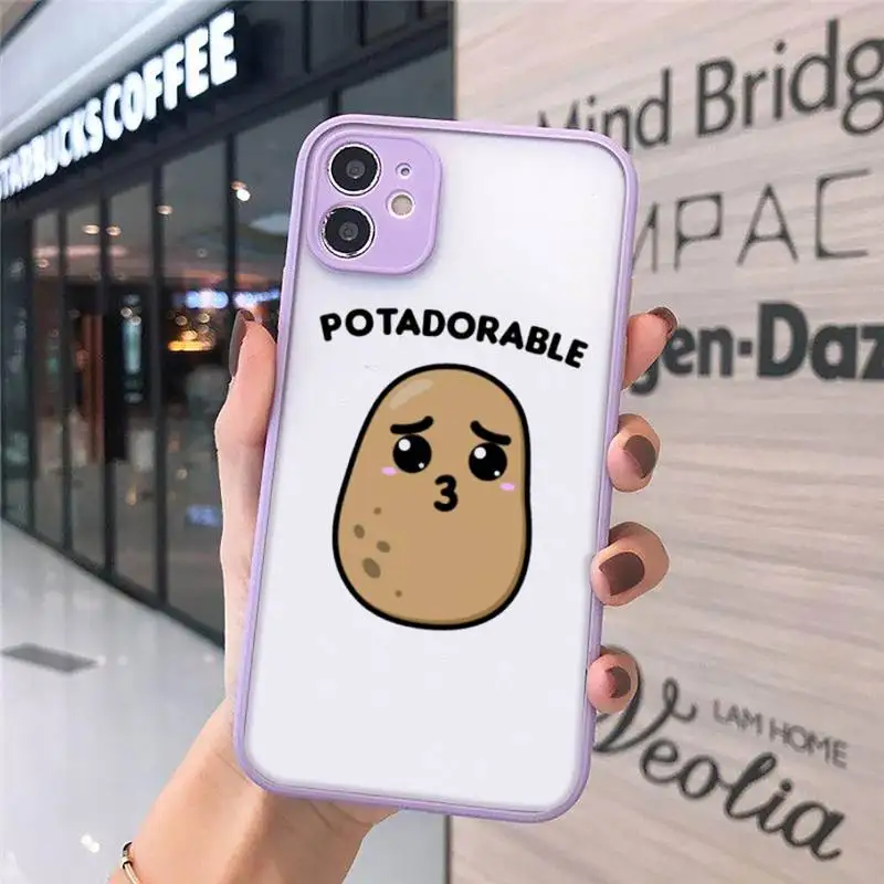 Food cute brown potato Phone Case For iPhone 12 11 Mini Pro XR XS Max 7 8 Plus X Matte transparent Purple Cover
Food cute brown potato Phone Case For iPhone 12 11 Mini Pro XR XS Max 7 8 Plus X Matte transparent Purple Cover