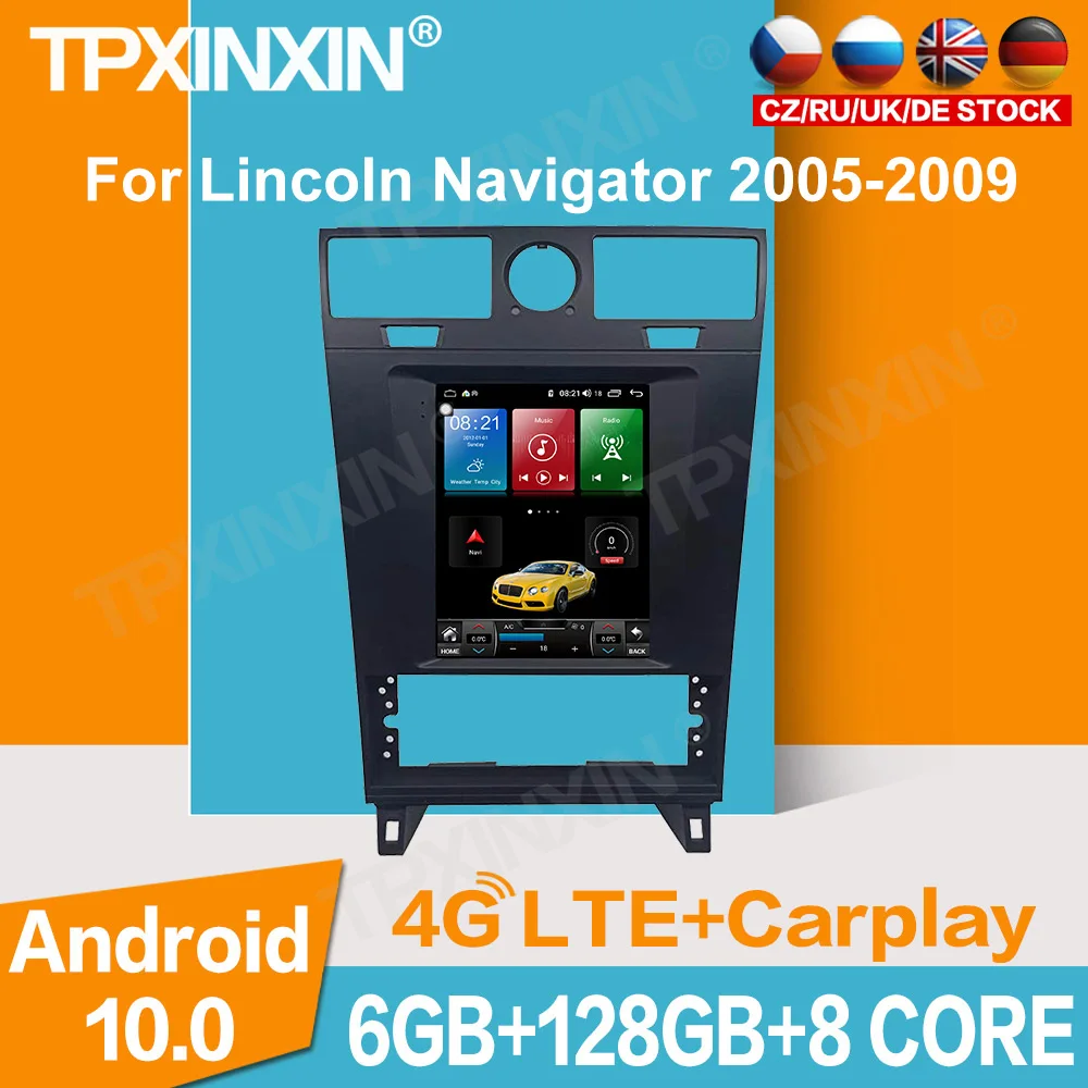 

Автомагнитола для Lincoln MKZ/MKC 2013 + Android 10 6 + 128G с GPS-навигацией и сенсорным экраном