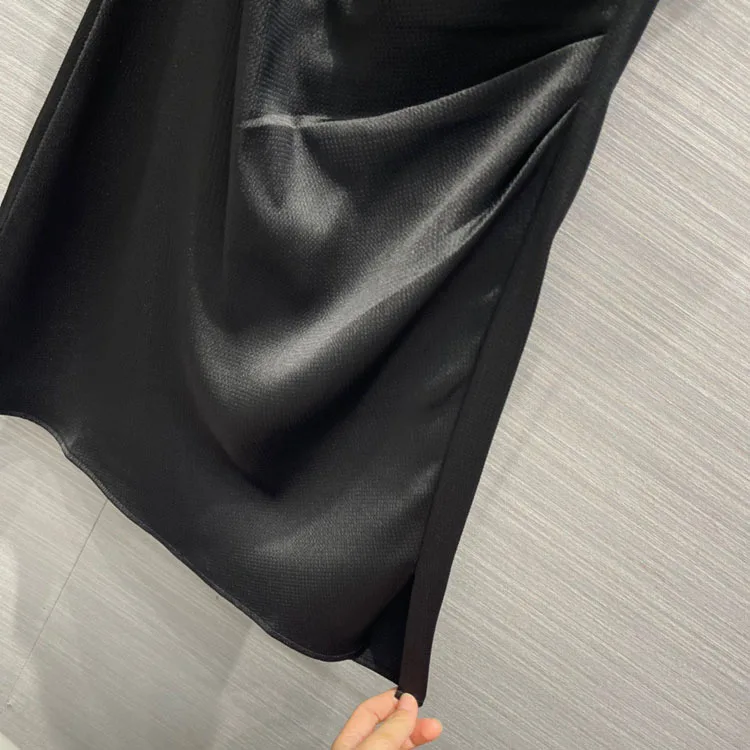 Elegant Retro Black Dresses for Women Summer 2021 New Puff Sleeve Pleated Waist Party Dress High Quality Acetate Evening Dresses
Elegant Retro Black Dresses for Women Summer 2021 New Puff Sleeve Pleated Waist Party Dress High Quality Acetate Evening Dresses