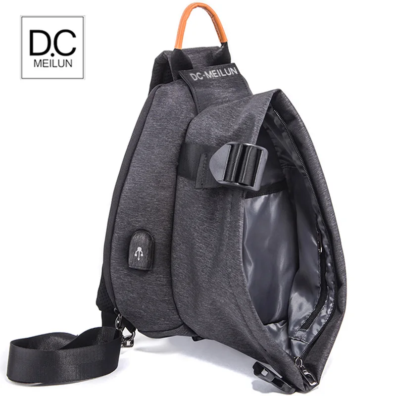 DC.Meilun Male Waterproof Chest Bag USB Charging Men Sports Bag Travel Shoulder Messenger Travel Bags for Men Fashion Chest Pack
DC.Meilun Male Waterproof Chest Bag USB Charging Men Sports Bag Travel Shoulder Messenger Travel Bags for Men Fashion Chest Pack