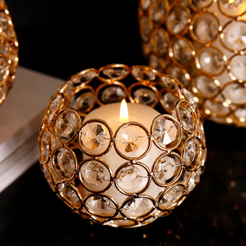 Simple Crystal Orb Candlestick Wedding Decoration Home Gifts Crafts European Style Candlestick Candle Cup Christmas Candlestick
Simple Crystal Orb Candlestick Wedding Decoration Home Gifts Crafts European Style Candlestick Candle Cup Christmas Candlestick