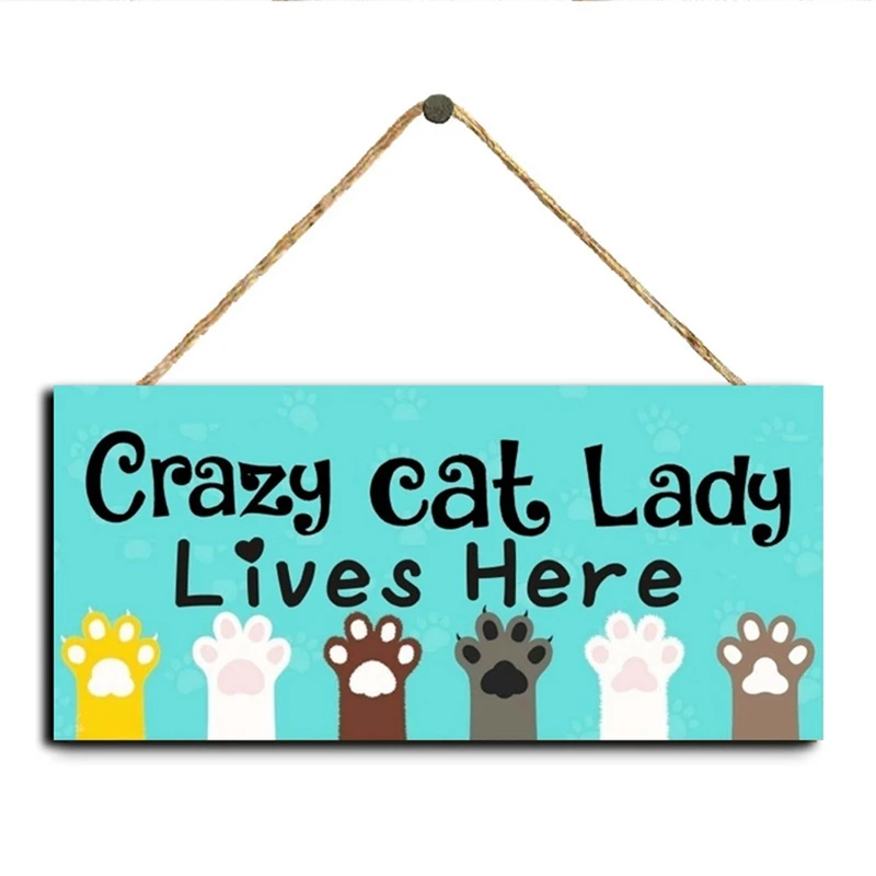 Подвесной знак Crazy Cat Леди живет здесь деревянная подвесная табличка подарок фот любителей кошек уникальный семейный домашний декор
Подвесной знак Crazy Cat Леди живет здесь деревянная подвесная табличка подарок фот любителей кошек уникальный семейный домашний декор