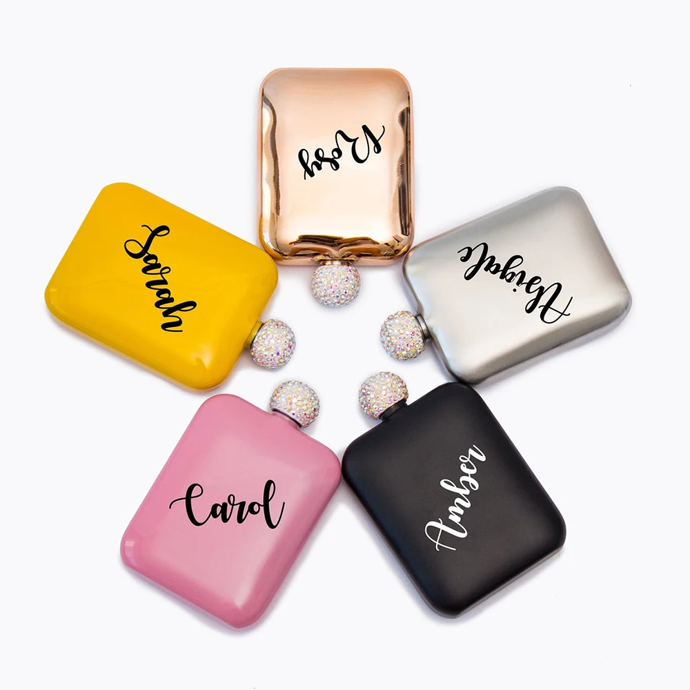 Personalized Laser Engraved LOGO Stainless Steel Hip Flask Bachelorette Party, Bridesmaid Proposal, Maid of Honor Gifts
Personalized Laser Engraved LOGO Stainless Steel Hip Flask Bachelorette Party, Bridesmaid Proposal, Maid of Honor Gifts