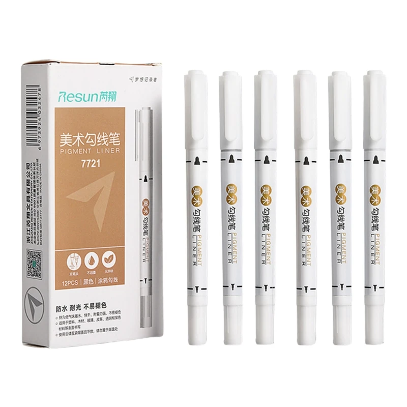 2022 New 12PCS Dual-Tip Liner Markers Pens Set Dual-ended DIY Graffiti Marker Pens Set
2022 New 12PCS Dual-Tip Liner Markers Pens Set Dual-ended DIY Graffiti Marker Pens Set