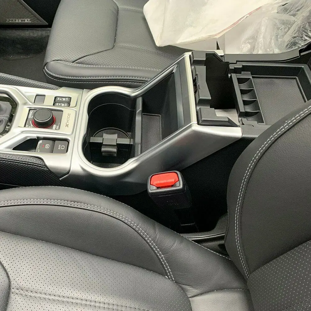 Fit For Subaru New Forester 2019 Front Console Cup Holder Trim ABS Matte