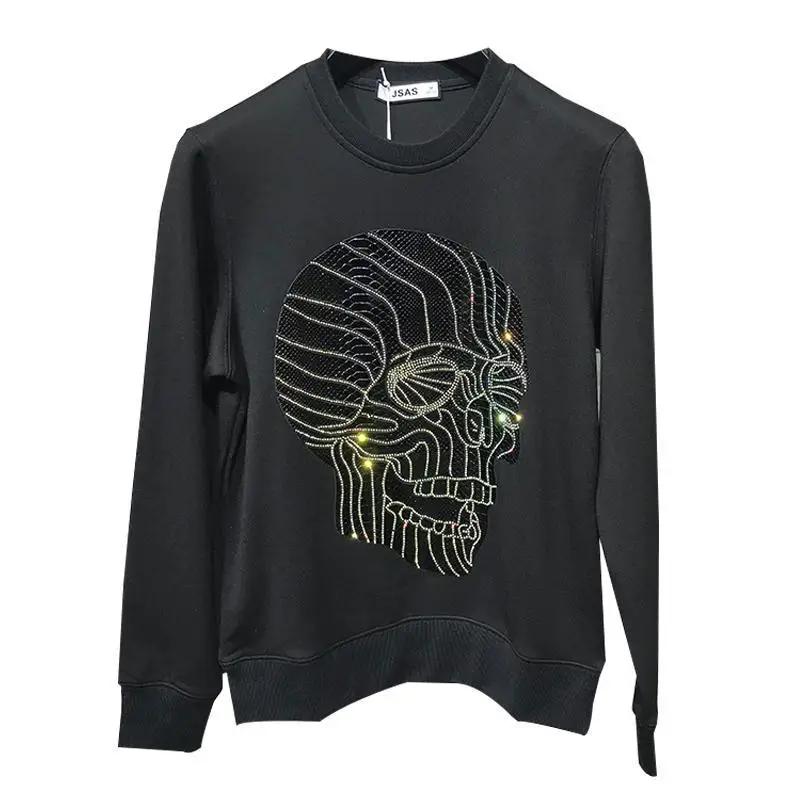 Men's Autumn/Winter New Brand Design High Quality Studded Skulls Hoodies Fashion Slim Pullovers
Men's Autumn/Winter New Brand Design High Quality Studded Skulls Hoodies Fashion Slim Pullovers