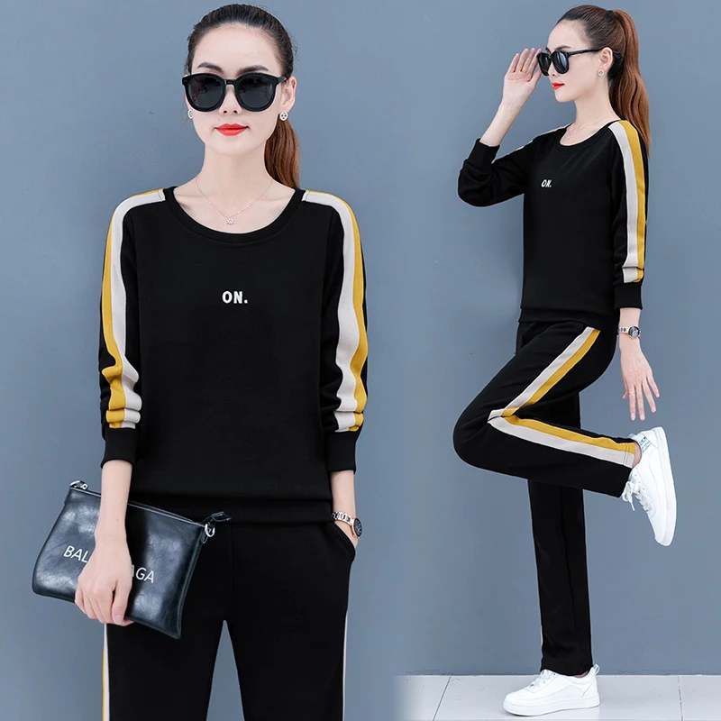 Casual Suit 2021 New Spring Autumn Loose Student Sports Trousers T Shirt Two Piece Set Women Plus Size Solid Color Clothes
Casual Suit 2021 New Spring Autumn Loose Student Sports Trousers T Shirt Two Piece Set Women Plus Size Solid Color Clothes