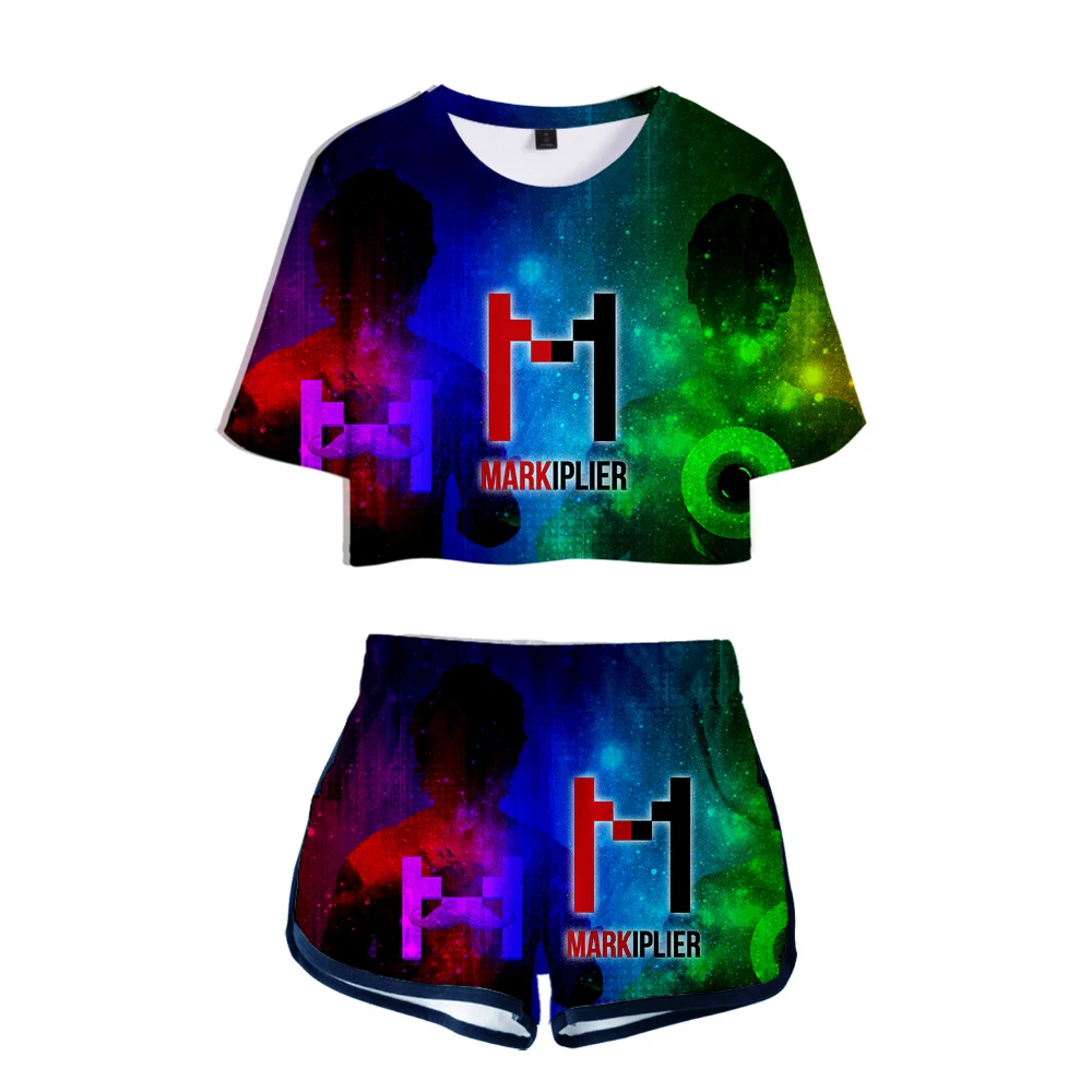 Markiplier 3D Printed Women Two Piece Set Fashion Summer Short Sleeve Crop Top+Shorts Hot Sale Streetwear Clothes
Markiplier 3D Printed Women Two Piece Set Fashion Summer Short Sleeve Crop Top+Shorts Hot Sale Streetwear Clothes
