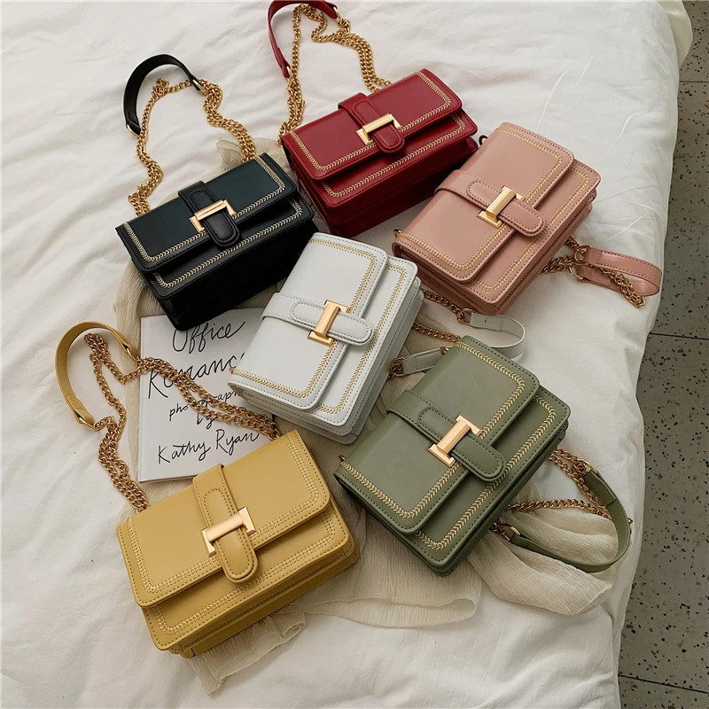 High Quality Ladies Leather PU Square Crossbody Bag 2020 Handbag Fashion Simple Chain Female Shoulder Crossbody Bag
High Quality Ladies Leather PU Square Crossbody Bag 2020 Handbag Fashion Simple Chain Female Shoulder Crossbody Bag