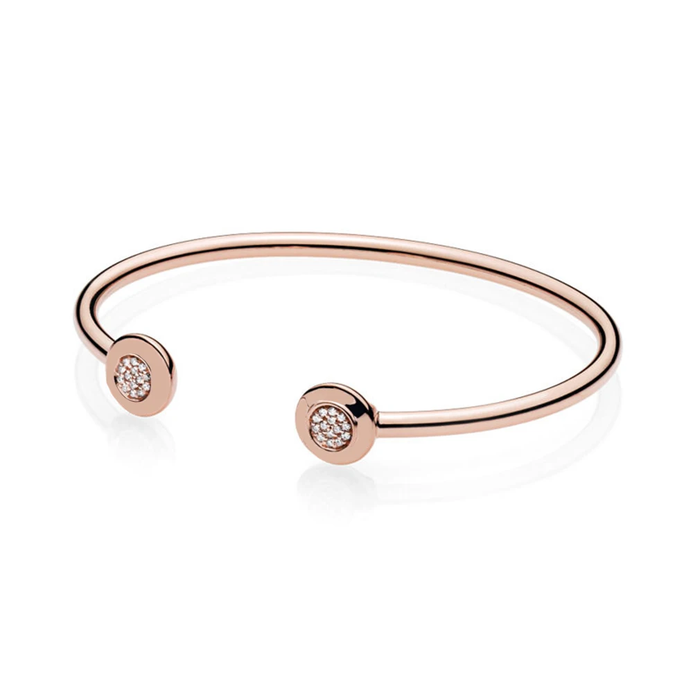 New 925 Silver High Quality Classic Bracelet With Round Lid Shape Elegant Open Bangle Jewelry For Women
New 925 Silver High Quality Classic Bracelet With Round Lid Shape Elegant Open Bangle Jewelry For Women