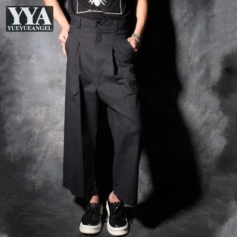 Designer Fashion Cross Pants Mens Suit Pants Harajuku Loose Black Harem Trousers Personality Drop Crotch Wide Legged Pants Male
Designer Fashion Cross Pants Mens Suit Pants Harajuku Loose Black Harem Trousers Personality Drop Crotch Wide Legged Pants Male
