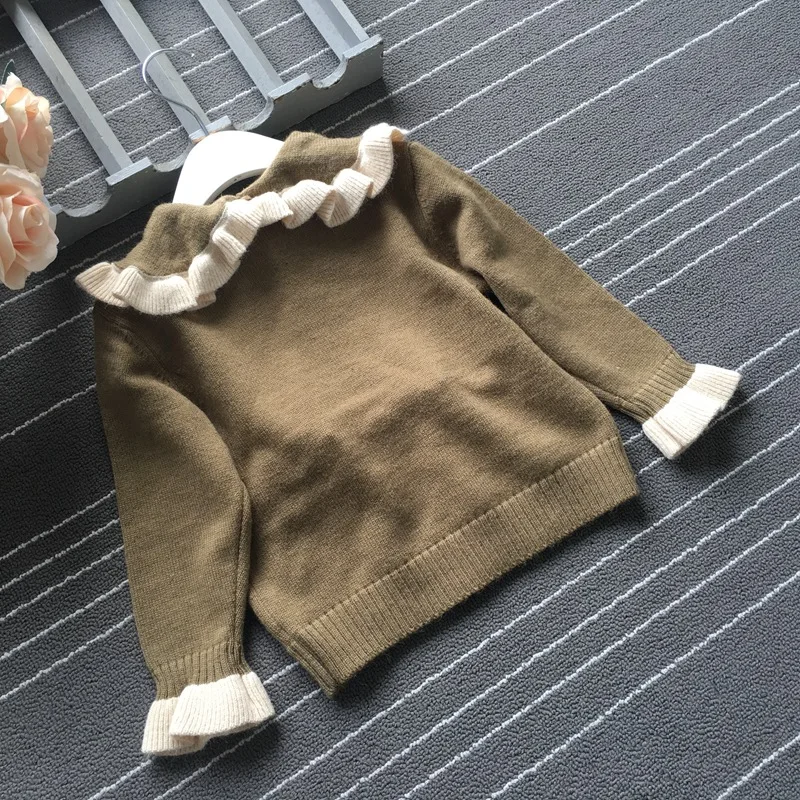 Rlyaeiz New 2019 Spring Casual Baby Girls Sweater Autumn Fashion Ruffle Sleeve Girls Knitted Baby Pullover Girl Clothes 2-7Y
Rlyaeiz New 2019 Spring Casual Baby Girls Sweater Autumn Fashion Ruffle Sleeve Girls Knitted Baby Pullover Girl Clothes 2-7Y