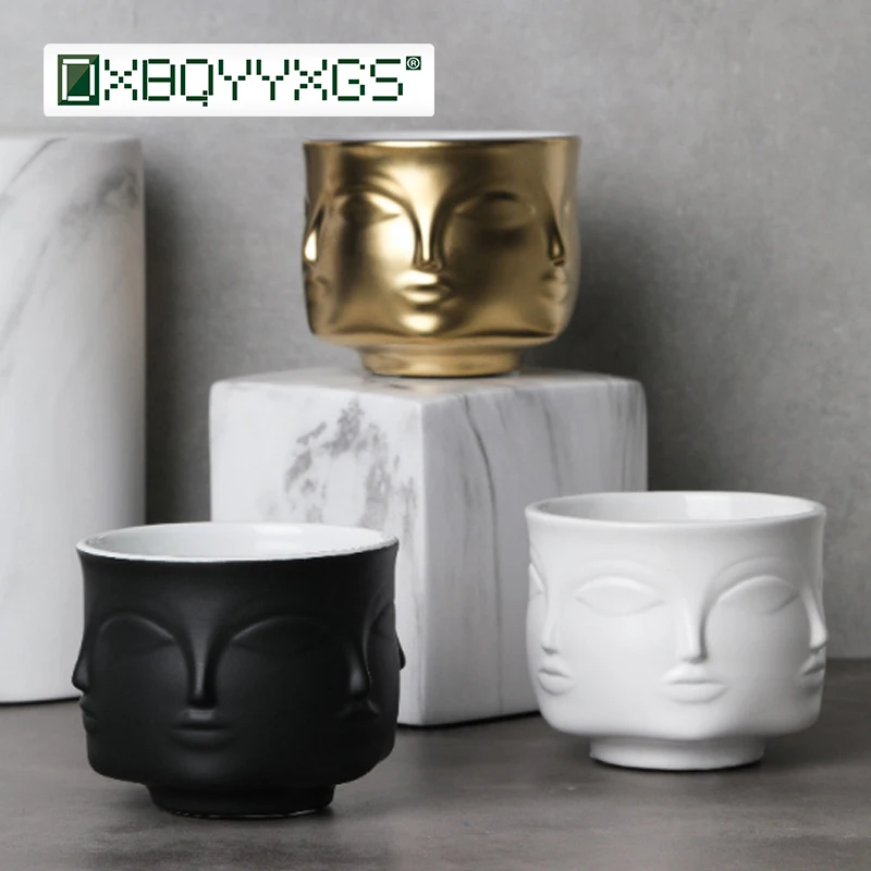 Ceramics Human Face Flower Pot Succulent Bonsai Plant Pot Planter Balcony Decorations Nordic Style Creativity Vase Pots
Ceramics Human Face Flower Pot Succulent Bonsai Plant Pot Planter Balcony Decorations Nordic Style Creativity Vase Pots