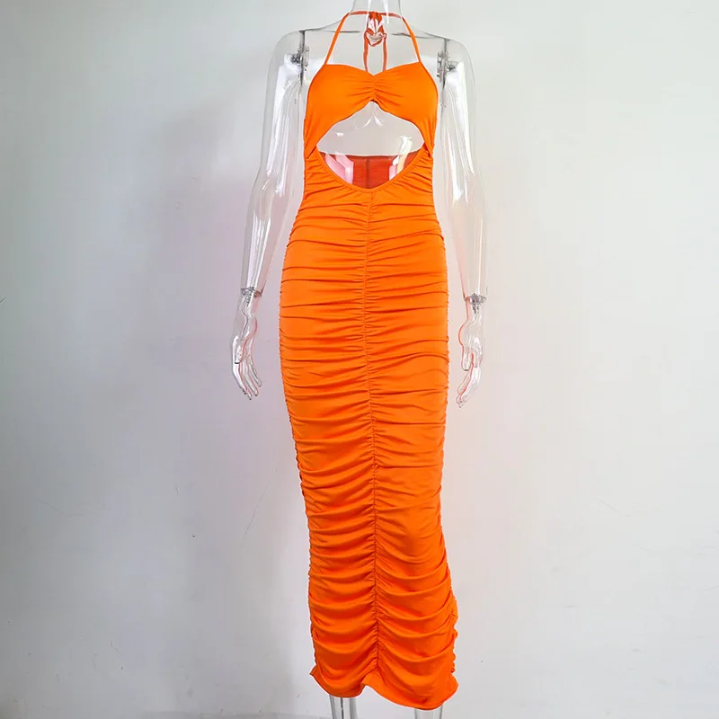 Echoine Halter Lace Up Backless Sexy Maxi Long Dress Hollow Out Pleated Stackd Vintage Vestidos Elegant Party Club Dresses Hot
Echoine Halter Lace Up Backless Sexy Maxi Long Dress Hollow Out Pleated Stackd Vintage Vestidos Elegant Party Club Dresses Hot
