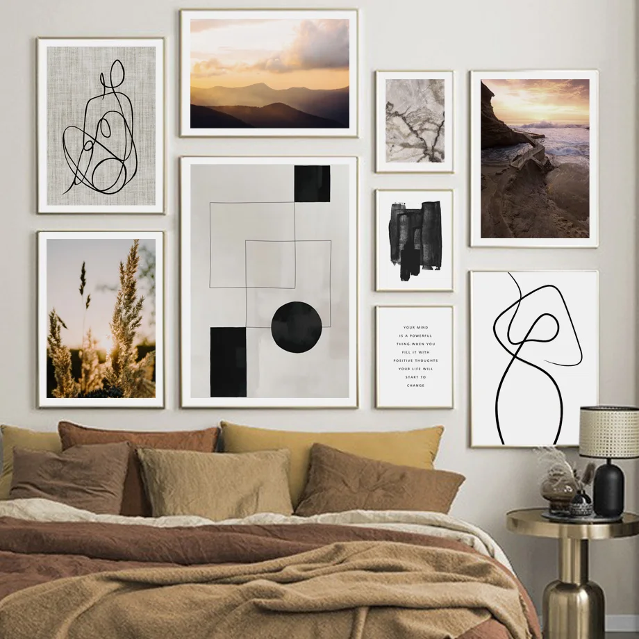 Canvas Painting Abstract Line Mountain Sea Plant Landscape Nordic Posters And Prints Wall Art Picture For Living Room Decoration
Canvas Painting Abstract Line Mountain Sea Plant Landscape Nordic Posters And Prints Wall Art Picture For Living Room Decoration