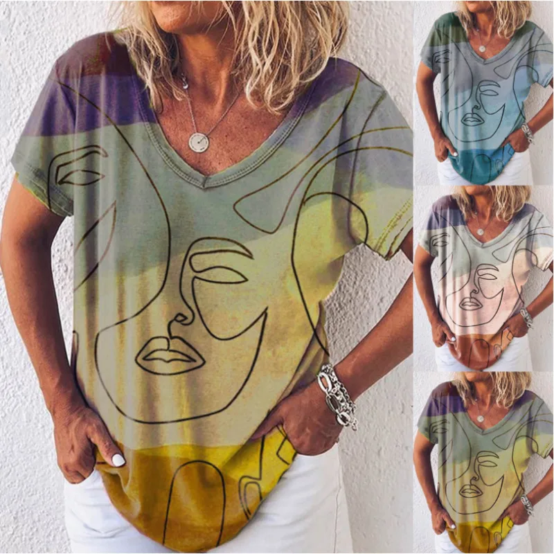 YICIYA Vintage Graffiti Graphic V-neck T-shirt Ladies Loose Summer T-shirt Summer 2021 Streetwear Women's Top oversized T-shirt
YICIYA Vintage Graffiti Graphic V-neck T-shirt Ladies Loose Summer T-shirt Summer 2021 Streetwear Women's Top oversized T-shirt