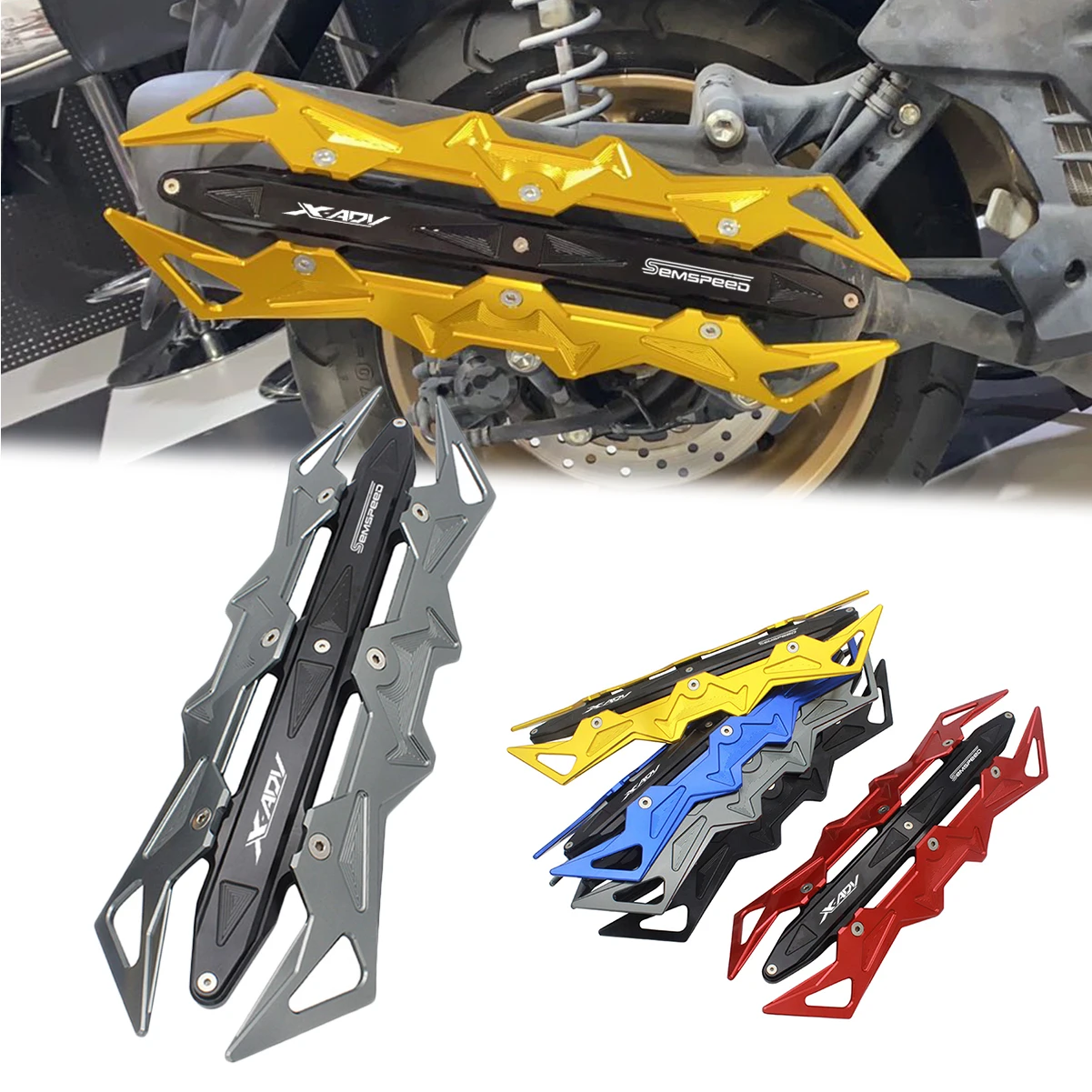 SEMSPEED CNC мотоциклетная теплозащитная выхлопная труба глушитель крышка протектор