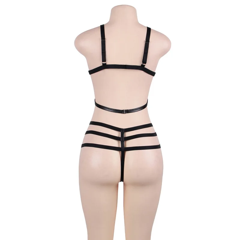 2pcs/set Large Size Women's Underwear Set Black Lace Stripe Bandage Fun Suit Nightwear Outfits M-5XL
2pcs/set Large Size Women's Underwear Set Black Lace Stripe Bandage Fun Suit Nightwear Outfits M-5XL