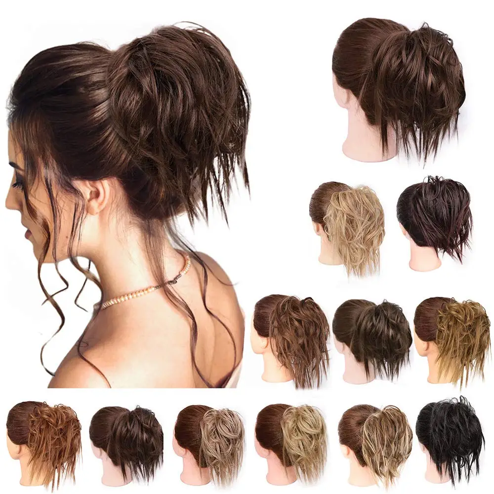 Kong&Li Synthetic Chignon Messy Scrunchies Elastic Band Hair Bun Straight Updo Hairpiece High Temperture Fiber Natural Fake Hair
Kong&Li Synthetic Chignon Messy Scrunchies Elastic Band Hair Bun Straight Updo Hairpiece High Temperture Fiber Natural Fake Hair