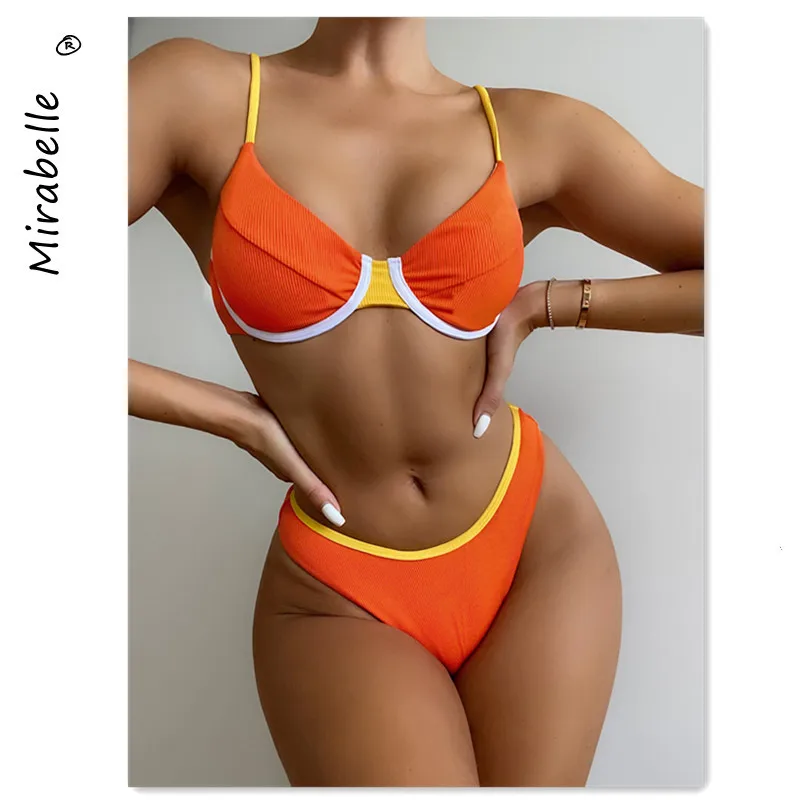 Mirabelle Patchwrok Bikinis Women's Swimwear 2021 Push Up Swimsuits Ribbed Bathing Suits Sexy High Cut Biquini Summer Beach Wear
Mirabelle Patchwrok Bikinis Women's Swimwear 2021 Push Up Swimsuits Ribbed Bathing Suits Sexy High Cut Biquini Summer Beach Wear