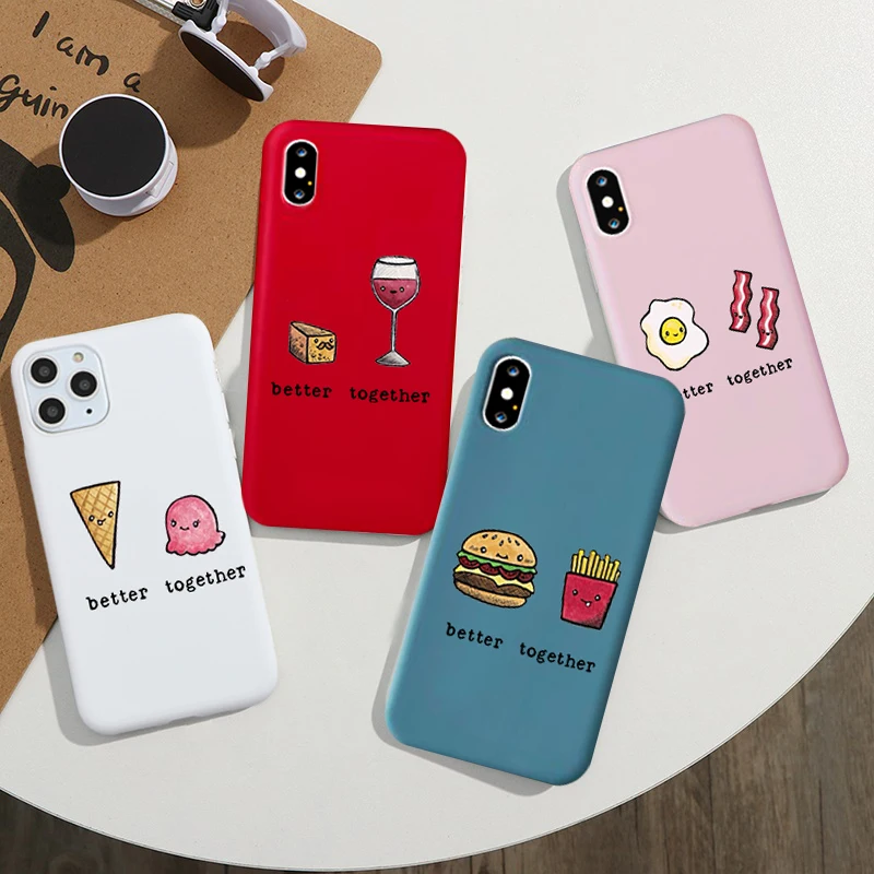 GYKZ мультяшный чехол для iPhone XS MAX SE20 12 11 Pro 7 X XR 6 8Plus лучший друг мягкий