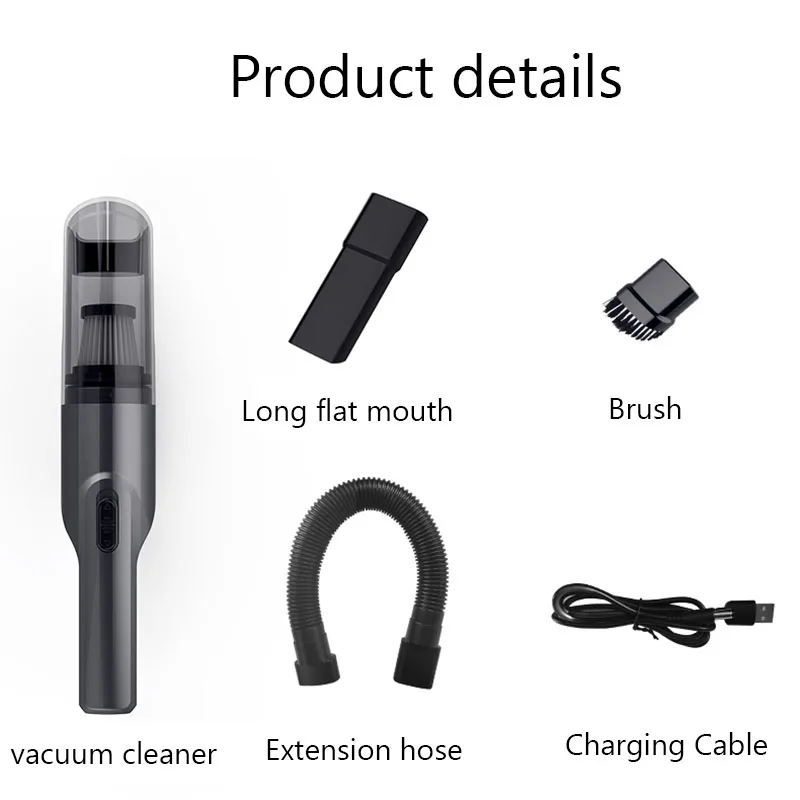 Wireless Car Vacuum Cleaner For Machine Cordless Portable Handheld Desktop Vacuum Cleaner For Home Home Appliance Car Products
Wireless Car Vacuum Cleaner For Machine Cordless Portable Handheld Desktop Vacuum Cleaner For Home Home Appliance Car Products